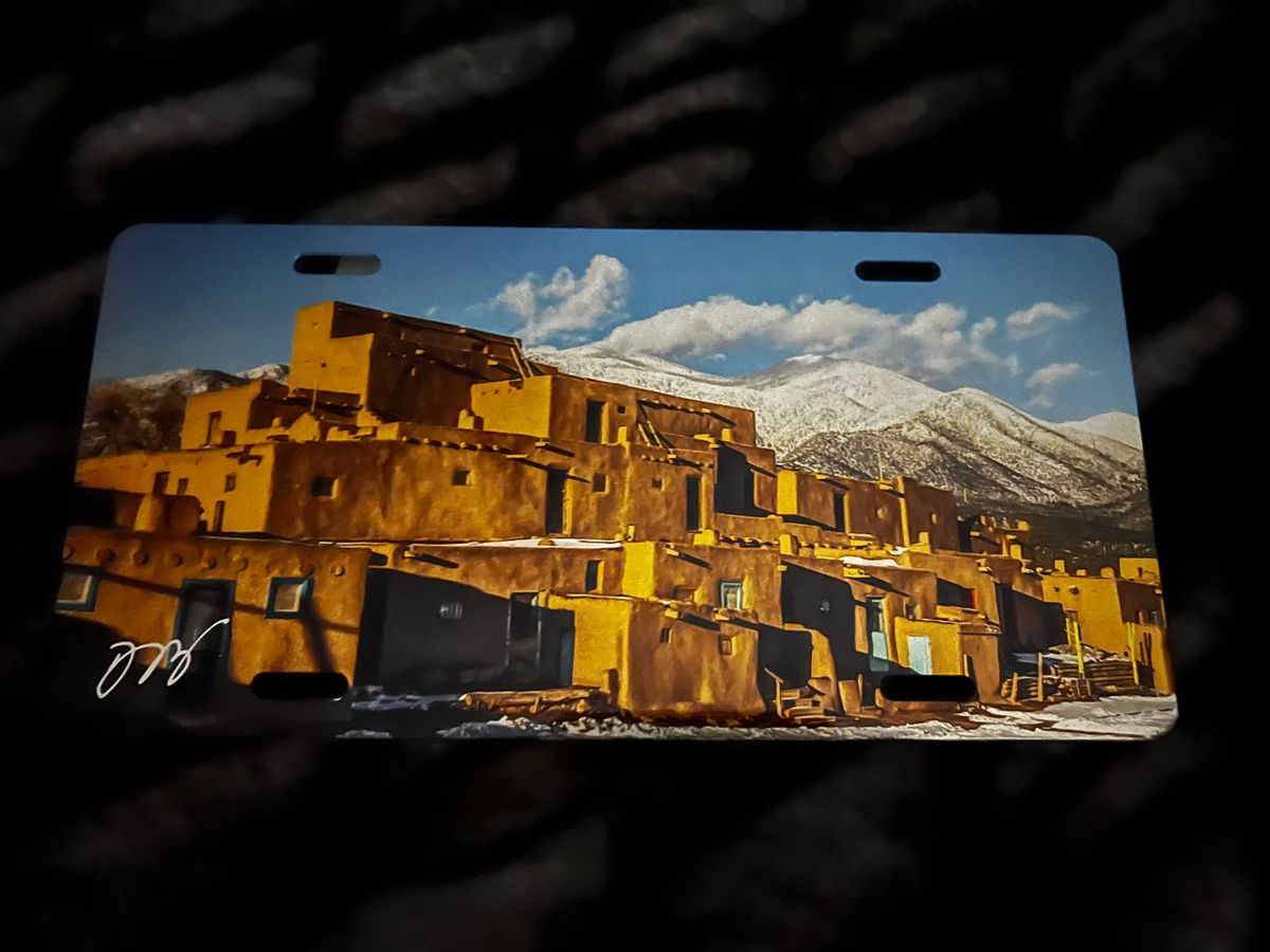 "Taos Pueblo"License Plate
